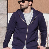 Regular Zip Hoodie - Navy