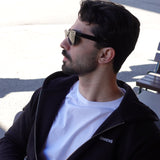 Regular Zip Hoodie - Black