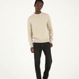 Cotton Knit Sweater - Beige
