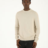 Cotton Knit Sweater - Beige