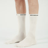 Rib Socks - White