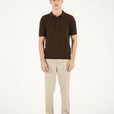 Jersey Polo - Brown
