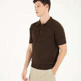 Jersey Polo - Brown
