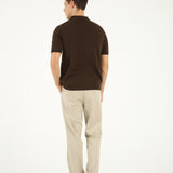 Jersey Polo - Brown