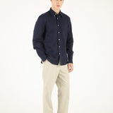 Linen Shirt - Navy