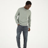 Cotton Knit Sweater - Light Blue