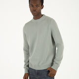 Cotton Knit Sweater - Light Blue