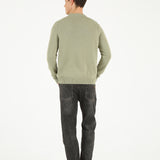 Cotton Knit Sweater - Light Green